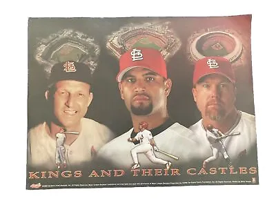 ST LOUIS CARDINALS KINGS AND THEIR CASTLES POSTER  18x24 Pujols Musial McGwire • $35.97