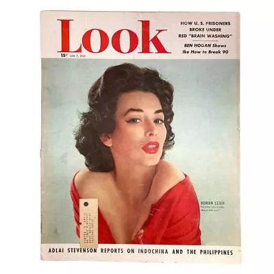 VTG Look Magazine June 2 1953 Dorian Leigh Cover & Adlai Stevenson Reports • $44.97