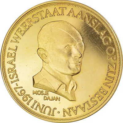 [#847197] Netherlands Token Moshe Dayan 1967 MS G Old • $687.70