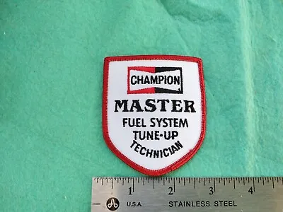 Vintage Champion Master Technician Fuel System Tune Up Uniform Service Patch • $8