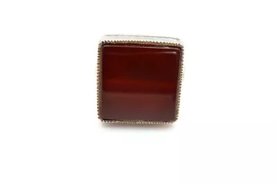 $149.99 • Buy Vintage Sterling Silver 925 Carnelian Ring Size 7 Etched