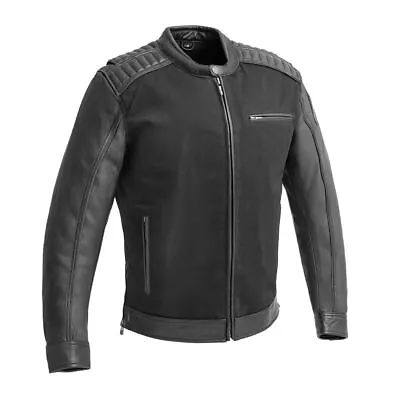 Men Motorcycle Jacket Daredevil CE Armored Pocket Twill/Leather Jacket MCJ • $239.99