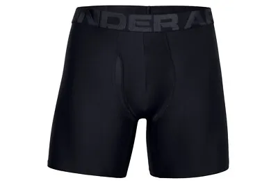 Boxer Shorts Mens Under Armour Charged Tech 6in 2 Pack Black • £54.70