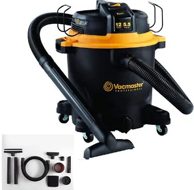$149.99 • Buy Vacmaster Professional 12 Gallon Wet Dry Vacuum Cleaner Beast Series 5.5 Peak HP