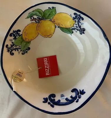 $32.91 • Buy Beautiful Bizzirri All Purpose Bowl Lemon Salad Soup Pasta Vegetables Italy New