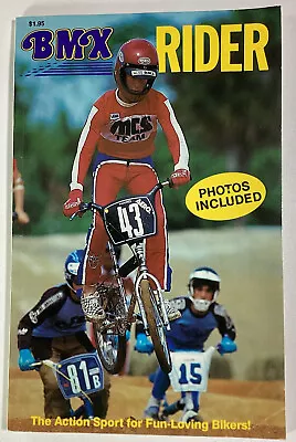 BMX Rider Book Vtg 1985 Racing Rare Paperback Vans Haro MCS JT Bell Wilton USA • $46.88