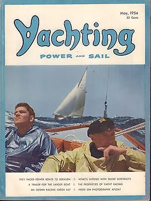 Yachting May 1954 Race Power Boats Yacht Racing 042017nonDBE • $24.99