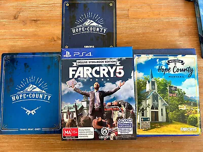 Far Cry Deluxe Steelbook Edition PS4 Map Slip Cover Display Box Very Good • $35