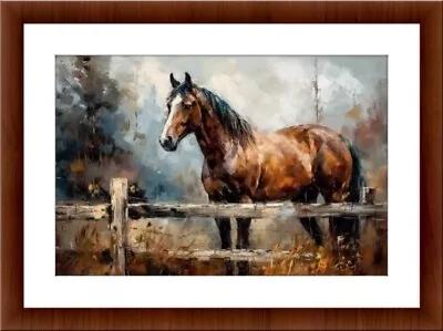 Horsehorses.art  Digital Painting A4 Print Posters Pictures Home Decor Gifts • £4.99