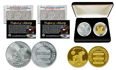Apollo 11 50th Anniversary Man In Space Medal 2-Piece Commemorative Coin Set Box • $24.95