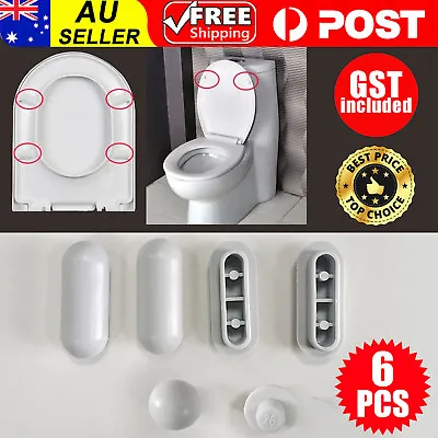 6pcs Toilet Seat Buffers Toilet Lid Cushion Accessories Pad Pack Stop-Bumper AU • $5.45