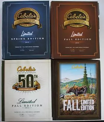 CABELA'S Sporting Goods 4 LIMITED Ed Catalog Lot 2011 50th Anniversary 2012 2016 • $39.99