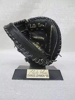 Charles Johnson Los Angeles Dodgers Model Rawlings Leather Mini Baseball Glove • $39.95