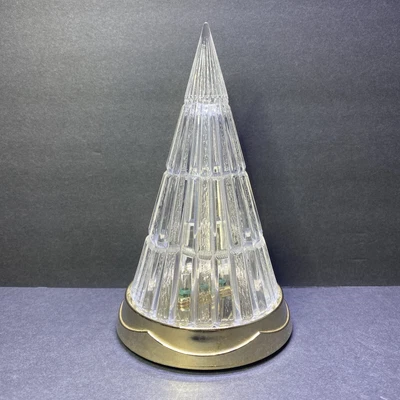 $22.95 • Buy Retro Vintage Lead Crystal Christmas Tree Twinkle Bulbs Christmas Tree