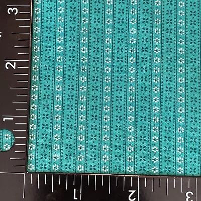 Vintage Green Stripe -  71” L X 37” W Fabric For Sewing Quilting Crafts • $14.99