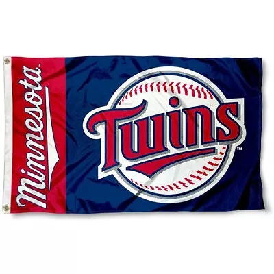 Minnesota Twins 3'x5' Flag/banner **100% Full Color On Both Sides Of The Flag** • $13.89