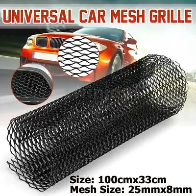 $16.95 • Buy 40''x13'' Universal Car Front Bumper Mesh Grille Grill DIY Net Hood Vent Cover