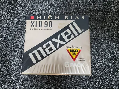 6x Maxell UD XL-II 90-minute Blank Audio Cassette Vintage New SEALED NOS • $49