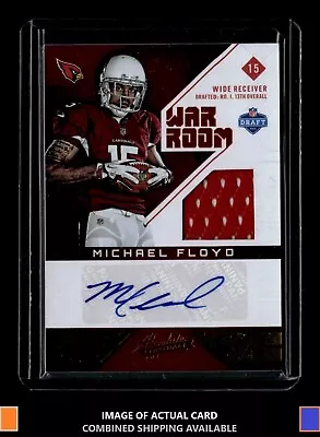 2012 Panini Absolute #23 Michael Floyd War Room Materials /49 Auto Cardinals • $2.95