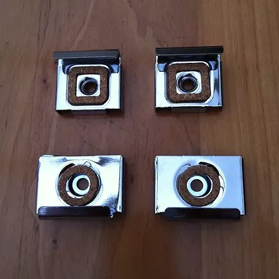 Spring Loaded Mirror Clips/ Brackets Clamps Picture Fixing Picture Plate Signage • £7.20