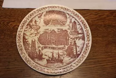 Vintage Vernon Kilns North Carolina The Old North State Souvenir Plate • $18.99