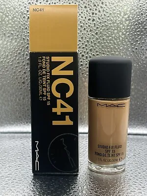 MAC STUDIO FIX FLUID SPF 15 NC41 1fl Oz/30mL • $28.99