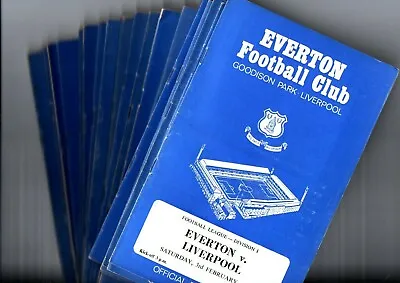 £2 • Buy 1967 EVERTON FC HOME FOOTBALL PROGRAMMES - Your Choice Of Away Game