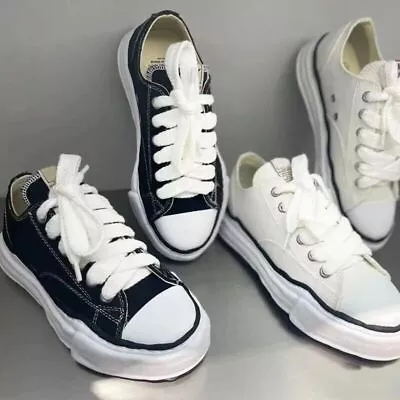 Maison Mihara Yasuhiro Man Shoes Black White Classic Low Tops • $75.56