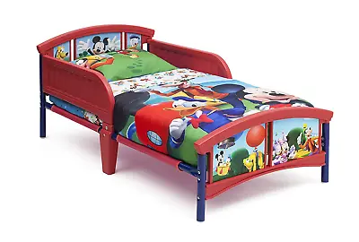 Disney Mickey Mouse Plastic Toddler Bed Kid's Furniture New Gift • $87.99
