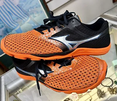 Mens Mizuno Wave Evo Cursoris Orange Athletic Running Sneakers Shoes SZ 13 *NEW* • $59.99