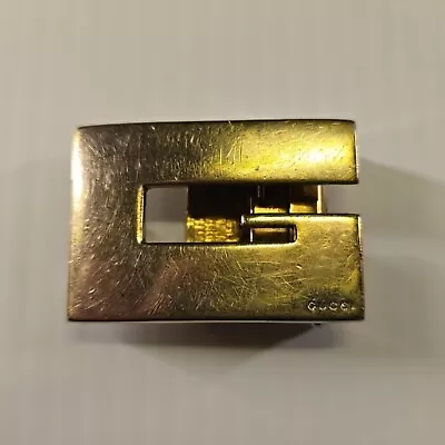 Vintage Gucci Belt Buckle Gold Tone ~ Letter G - 2   • $31.80