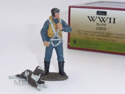 W Britain 25019 RAF Fighter Pilot 1943 With Faithful Companion (DAMAGED FIGS) • £19.99