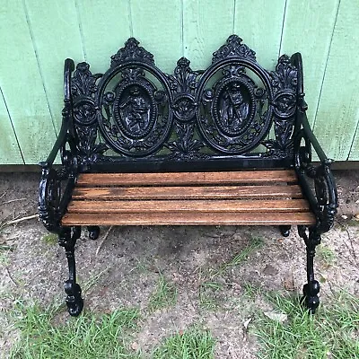 RARE Antique Victorian Style Cast Iron Garden Park Bench Mexican Agricultural • $1249.99