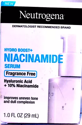Neutrogena Hydro Boost + Niacinamide Fragrance Free Serum 1 Fl. OZ (29 ML) • $27.31