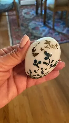 Vintage Milk Glass Painted Easter Egg • $10