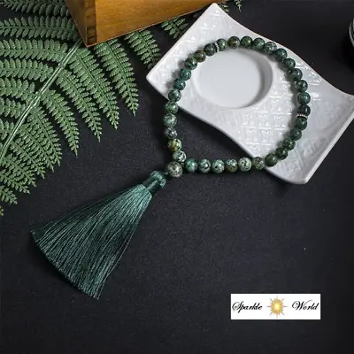 Beautiful African Turquoise Islamic Prayer Beads33 Beads Tasbih MisbahaTasbeeh • £14.99