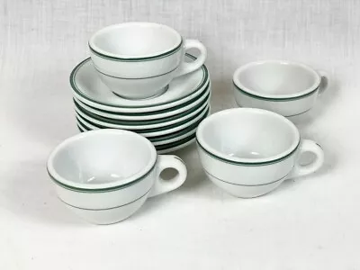 Rare Mid-Century Vintage Diner Cups And Saucers Set  Very Good Condition. • $50