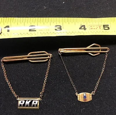 (2) Vintage Swank Tie Clasps Pre-owned • $1.99