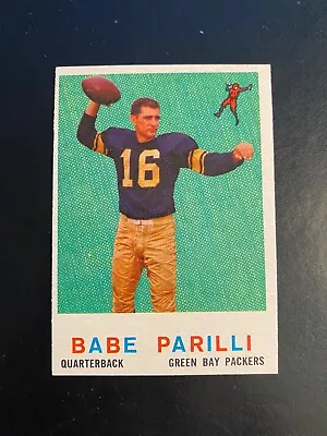 1959 Topps Football #107 Babe Parilli!! $1 Shipping!! • $8.99