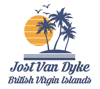 Jost Van Dyke Vinyl Sticker Decal British Virgin Islands BVI Beach • $6.99