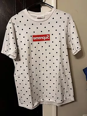 Supreme CDG Polka Dot Box Logo Tee • $200