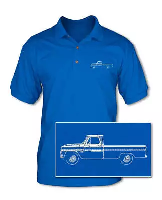 1964 - 1966 Chevrolet Pickup C/K Adult Pique Polo Shirt - Side View • $59.79