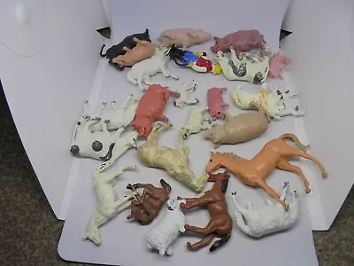 £4.95 • Buy Assorted Plastic Farm Animals 25 In Total