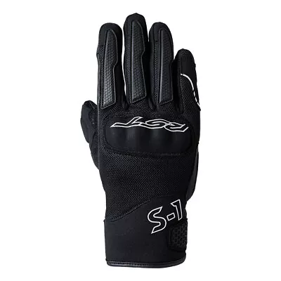 RST S1 CE Ladies Summer Motorbike Motorcycle Mesh Leather Gloves Black / White • £49.99
