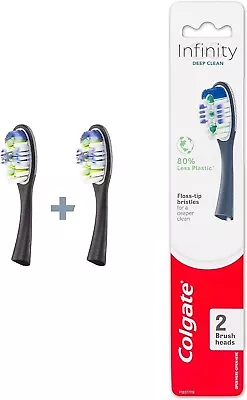 Colgate Infinity Deep Clean Replacement Toothbrush Heads Refill 2 Pack Brand New • $9.99