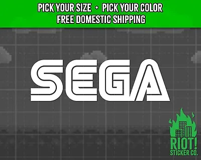 Sega Logo Decal For Car Sticker For Laptop Window Video Game Sega Sticker • $7.99