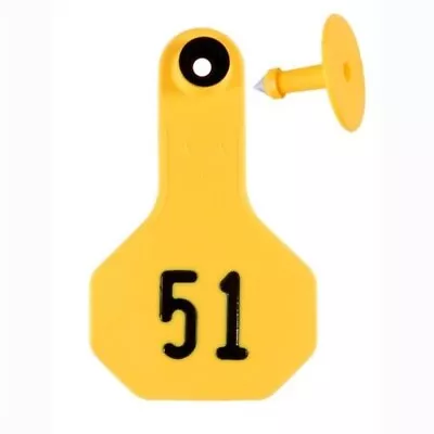 Y-Tex Small 2* Livestock ID Ear Tags Yellow #51-75 *NOW Laser Printed • $29.50