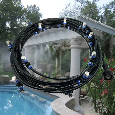 26Ft Hose Outdoor Patio Water Misting Cooling System Fan Mister Mist Nozzles US • $24.70