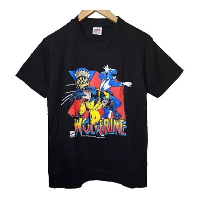 Vintage 90s Marvel Comics Shirt Saban Power Rangers Billy Wolverine 1994 USA • $51.06