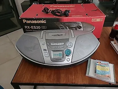 Vintage Panasonic RX-ES20 CD/Radio/Cassette Boombox/Portable Stereo With Box • $120